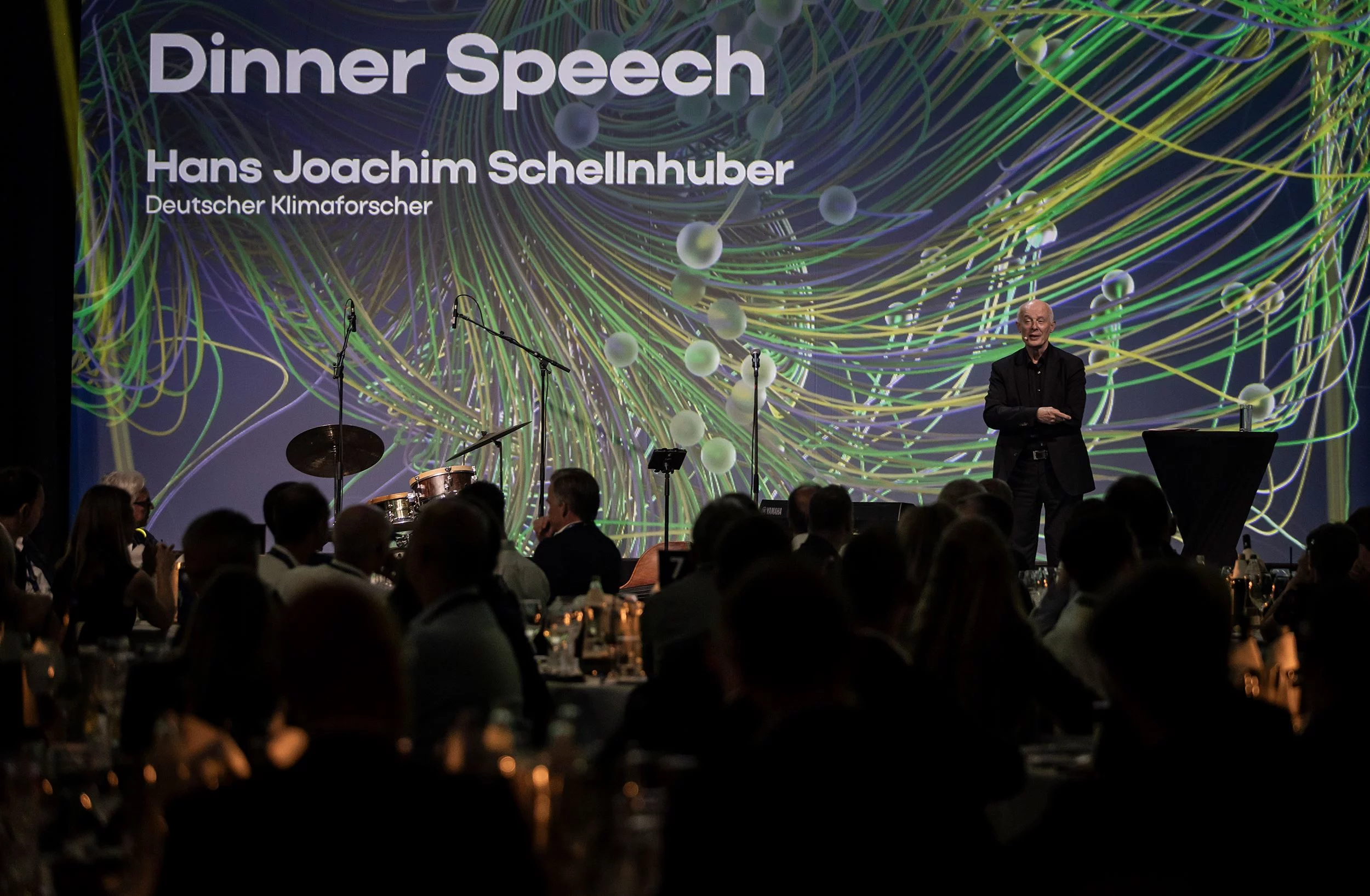 INSPIRE energy summit Tag 2:Dinner-Speech von Hans Joachim Schellnhuber. Copyright Mirja Geh. 