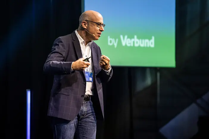 Gabriel Felbermayr, Direktor des Österreichischen Institutes für Wirtschaftsforschung (WIFO) gab einen Überblick über den Stand der Transformation. Foto Mirja Geh.