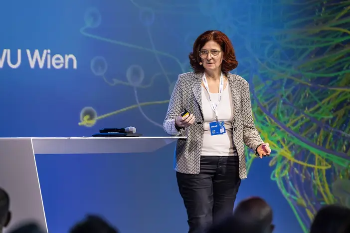 Sigrid Stagl sprach über die Akzeptanz der Transformation. Foto Mirja Geh.