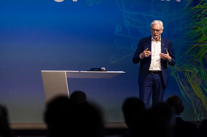 VERBUND-CEO leitete in die Konferenz ein. Foto Mirja Geh.