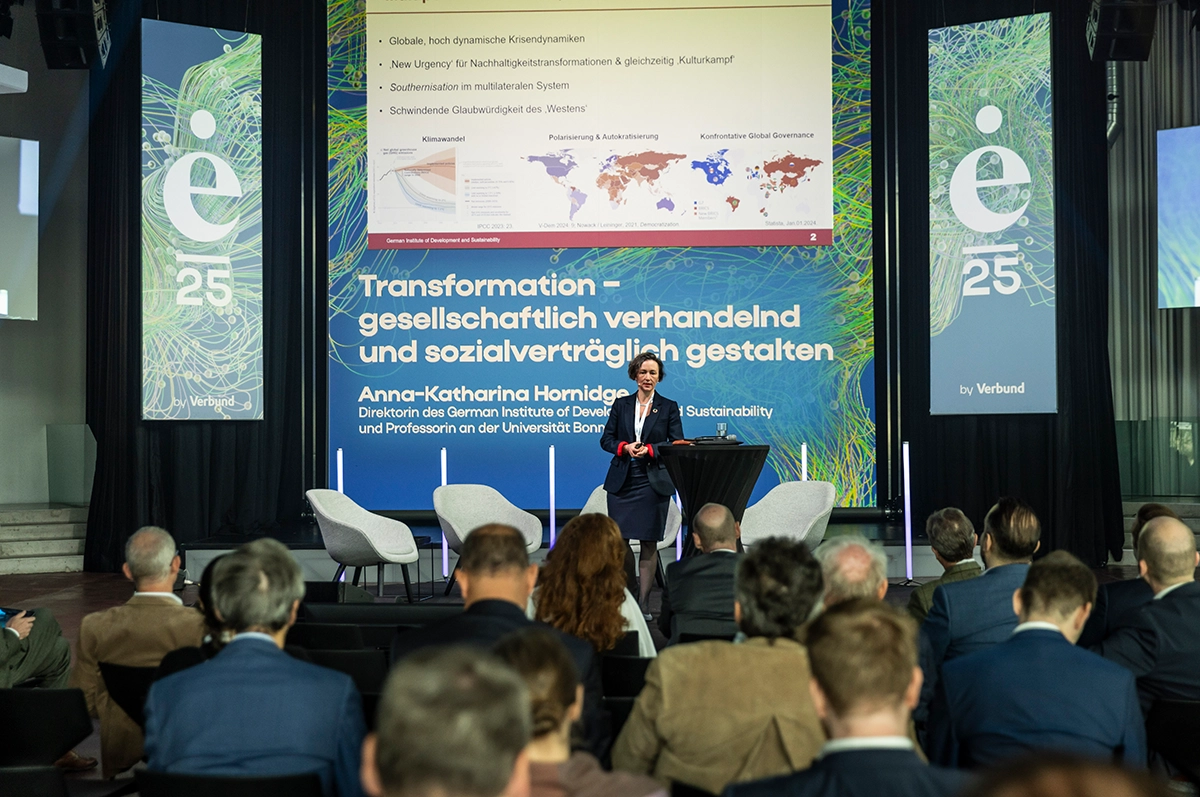 Anna-Katharina Hornidge sprach über die Transformation und wie diese gesellschaftlich verhandelt und sozial verträglich gestaltet werden kann. Foto Mirja Geh.